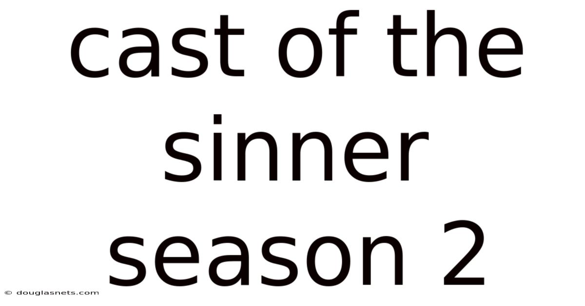 Cast Of The Sinner Season 2