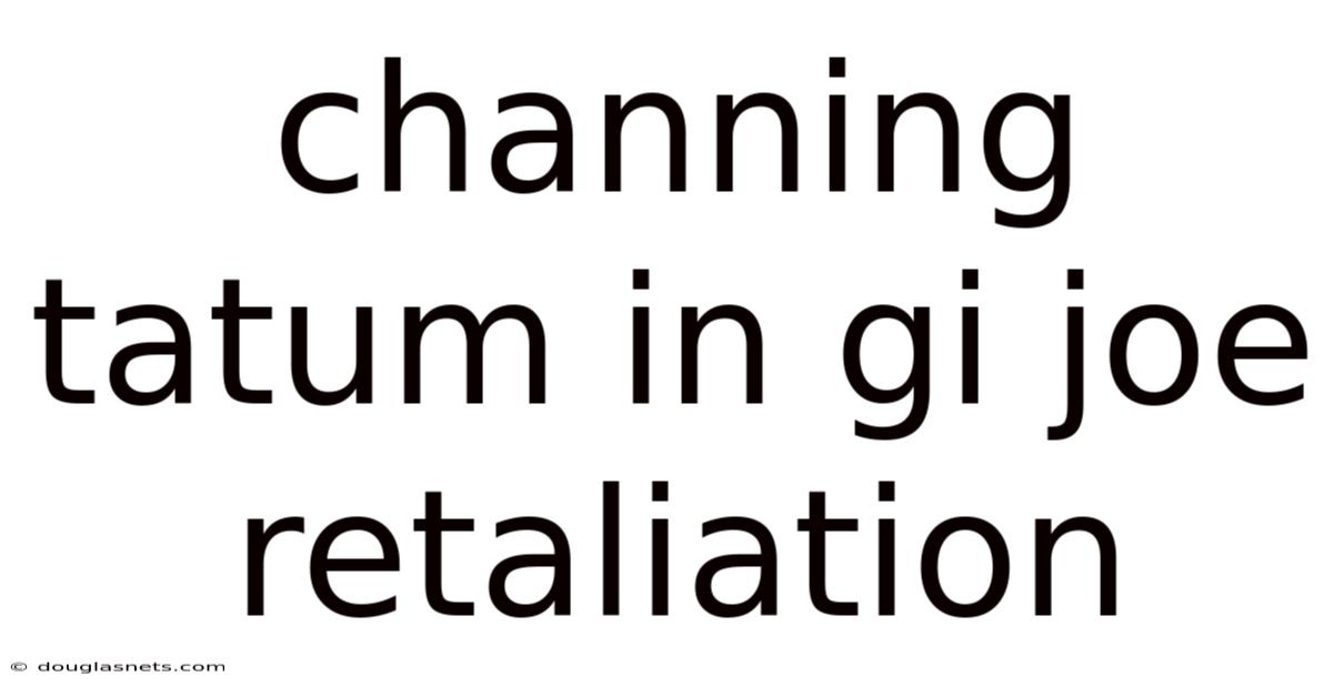 Channing Tatum In Gi Joe Retaliation