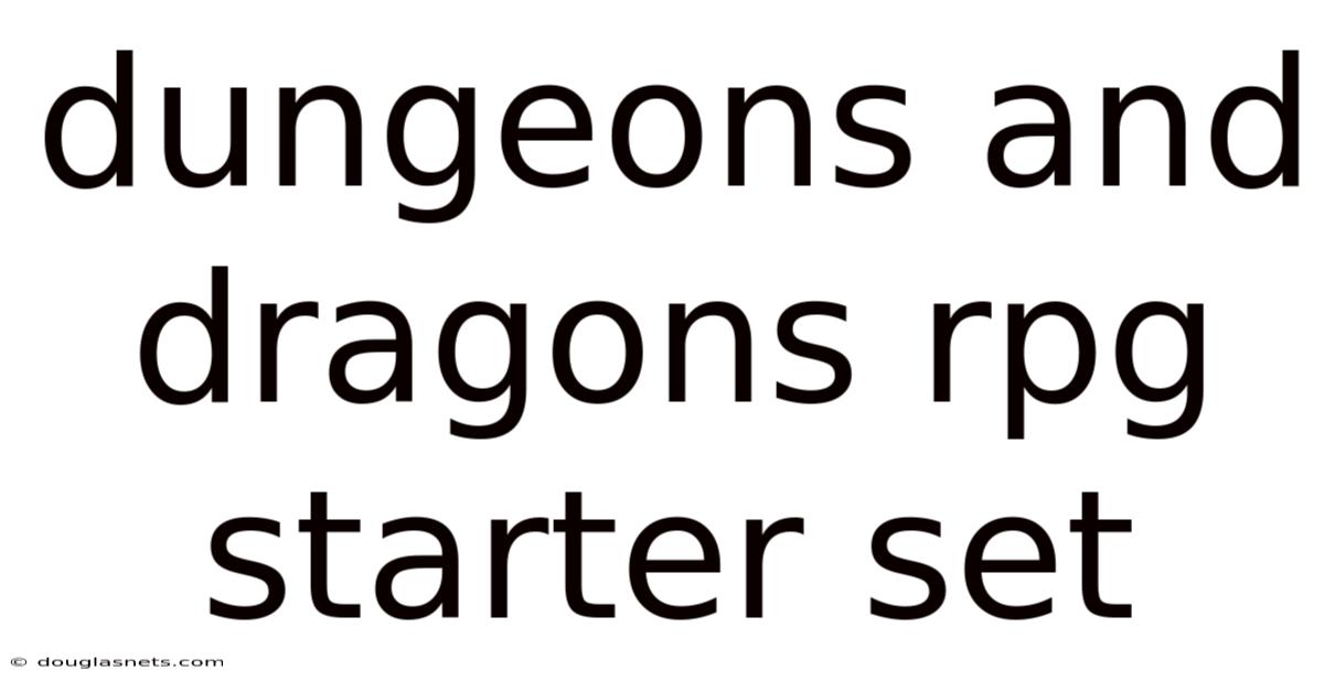 Dungeons And Dragons Rpg Starter Set