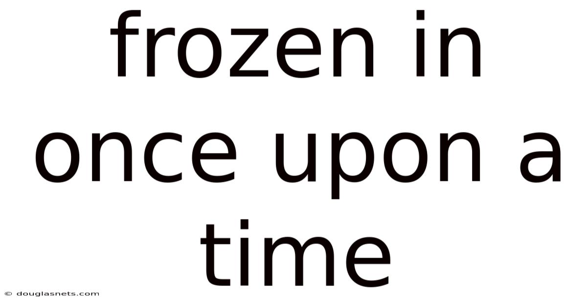 Frozen In Once Upon A Time