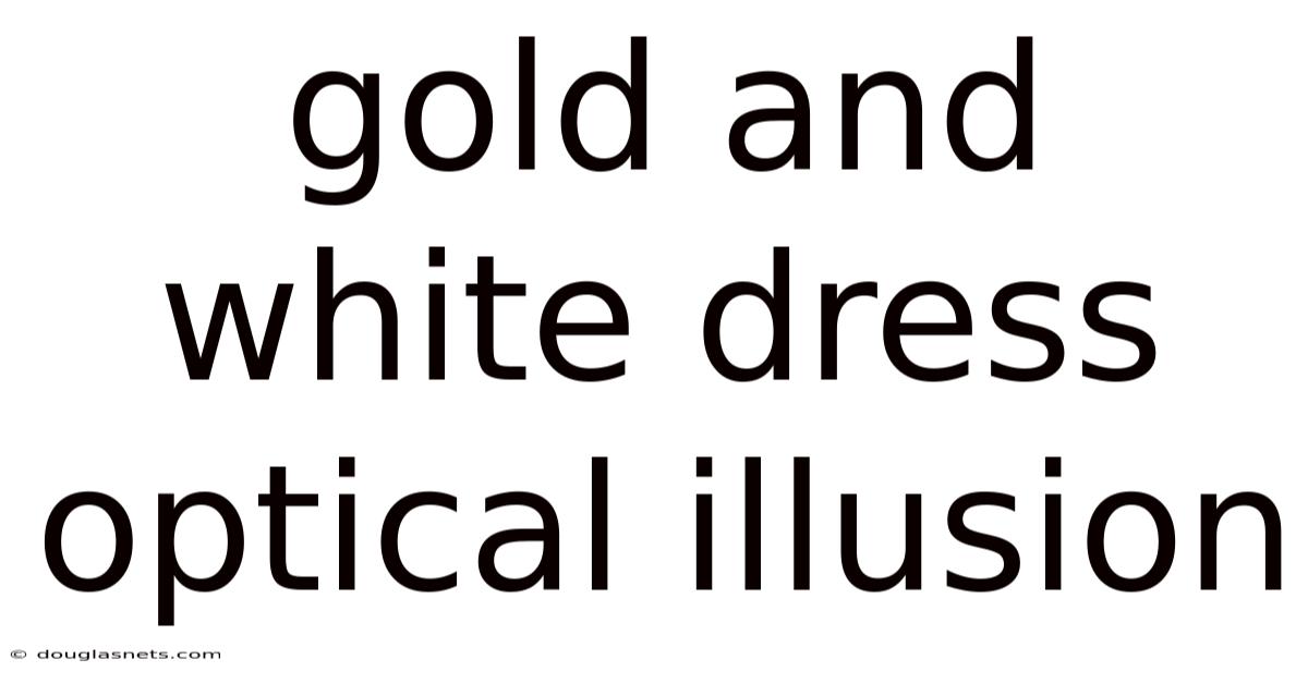 Gold And White Dress Optical Illusion