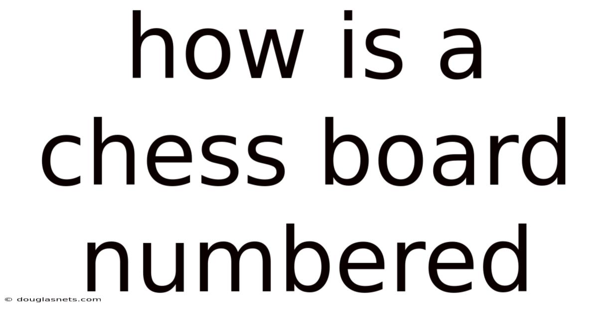 How Is A Chess Board Numbered