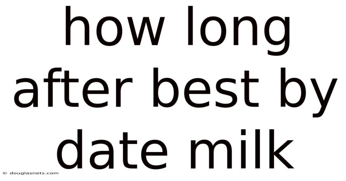 How Long After Best By Date Milk