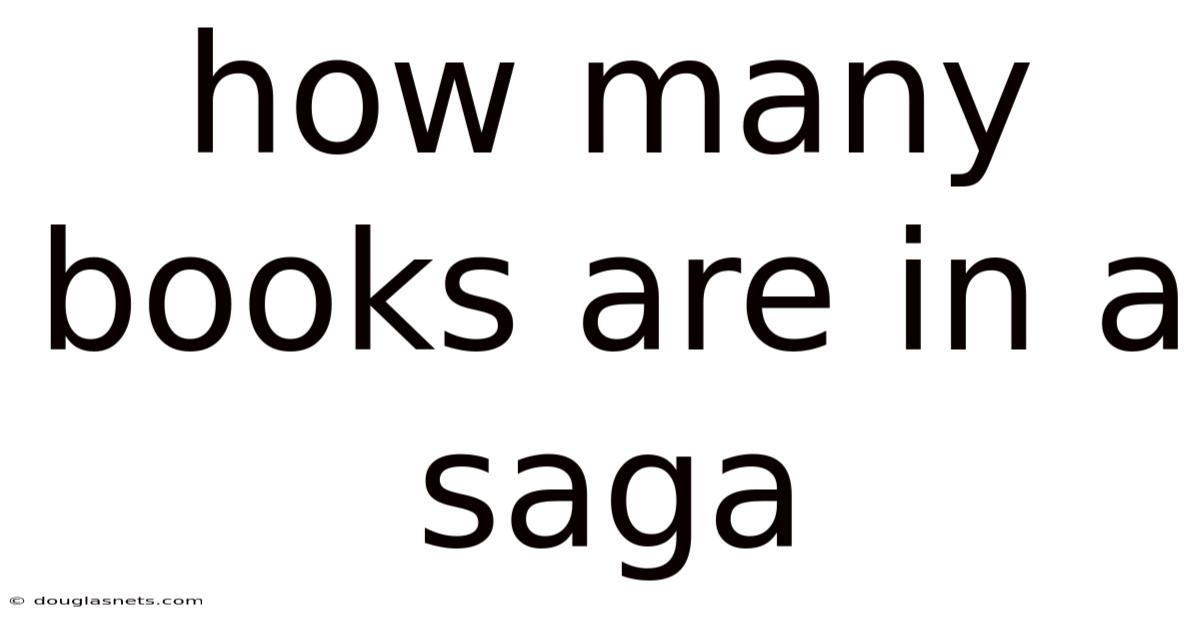 How Many Books Are In A Saga