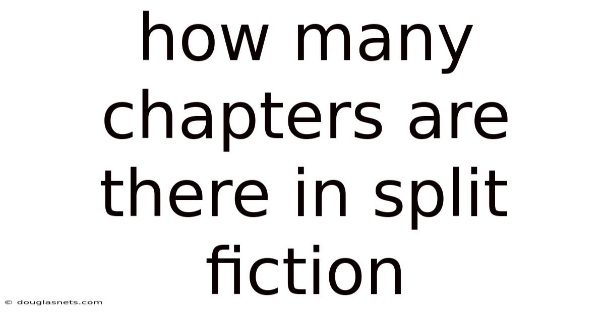 How Many Chapters Are There In Split Fiction