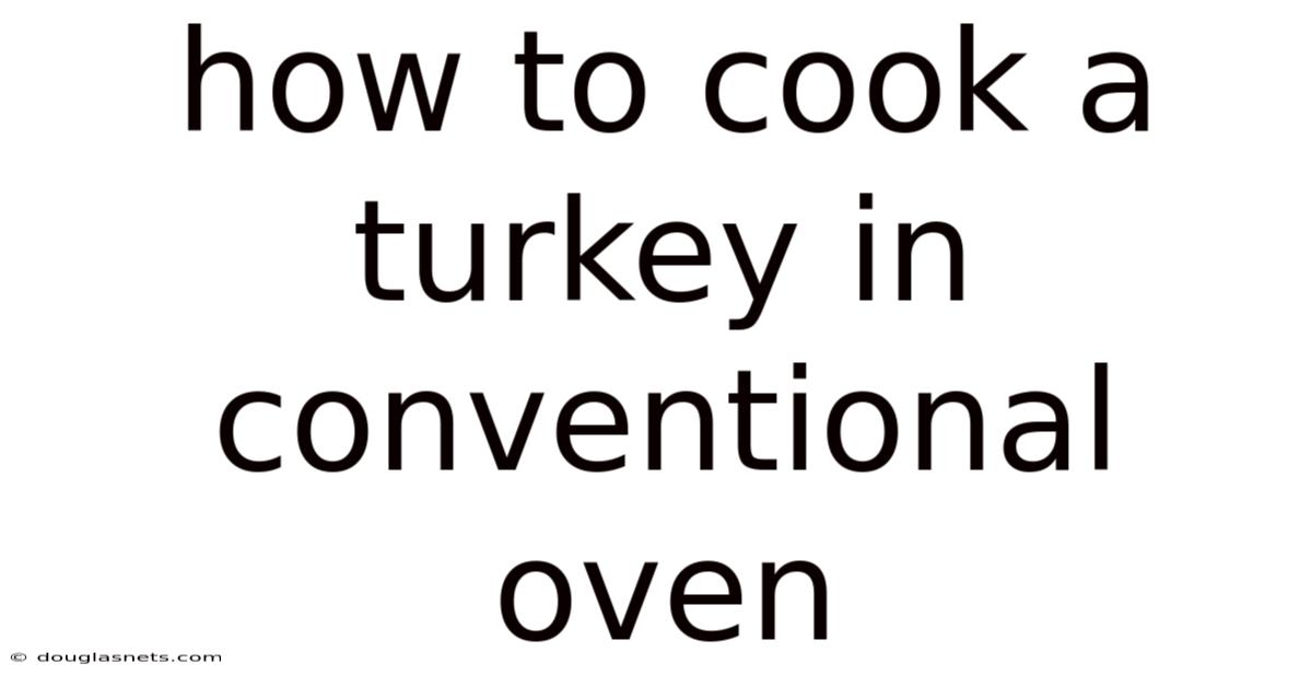 How To Cook A Turkey In Conventional Oven