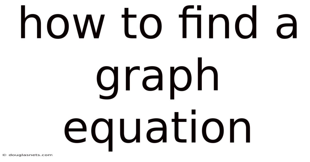 How To Find A Graph Equation