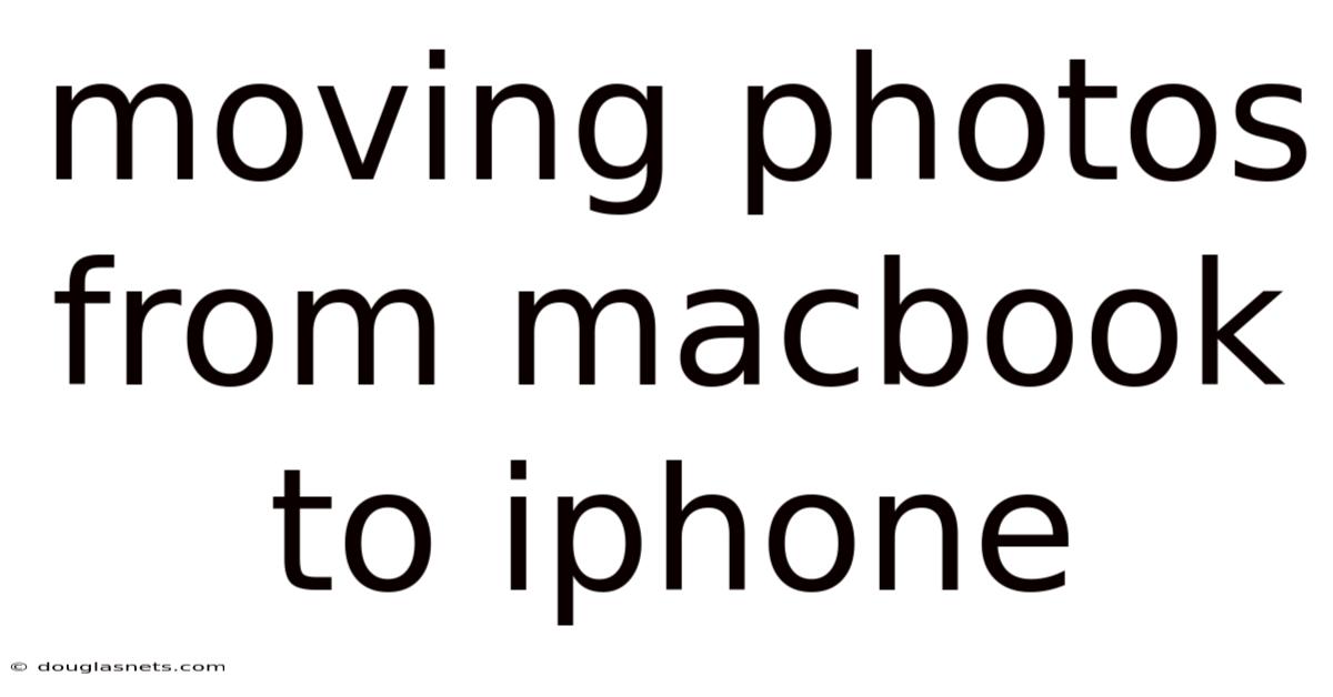 Moving Photos From Macbook To Iphone