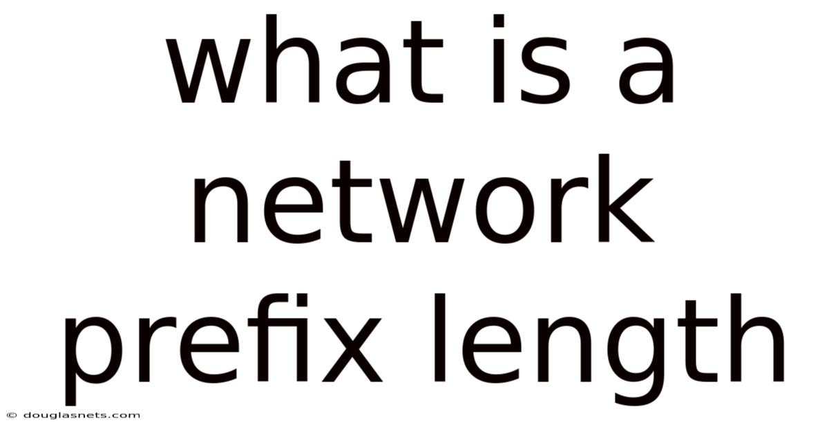 What Is A Network Prefix Length
