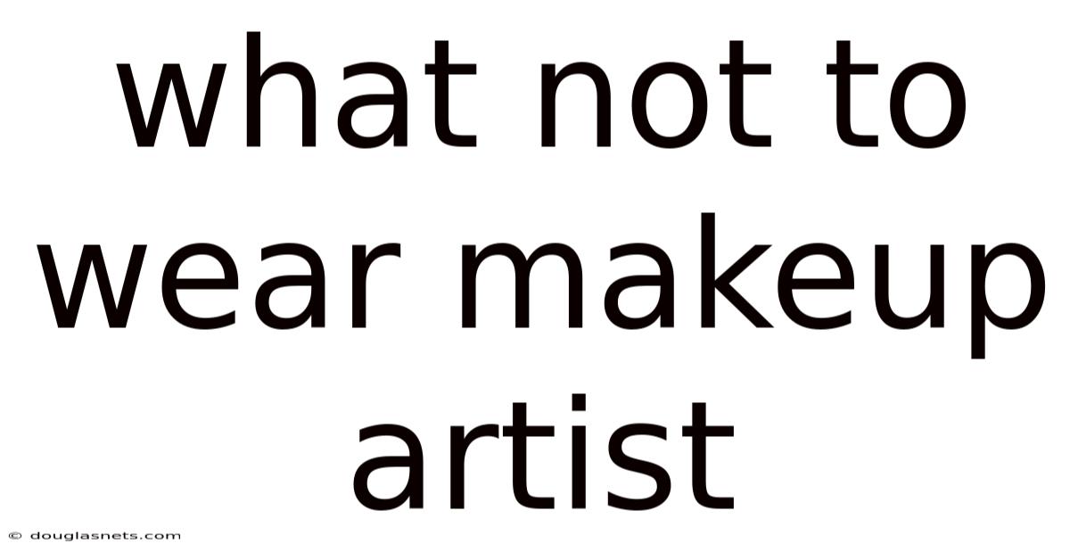 What Not To Wear Makeup Artist
