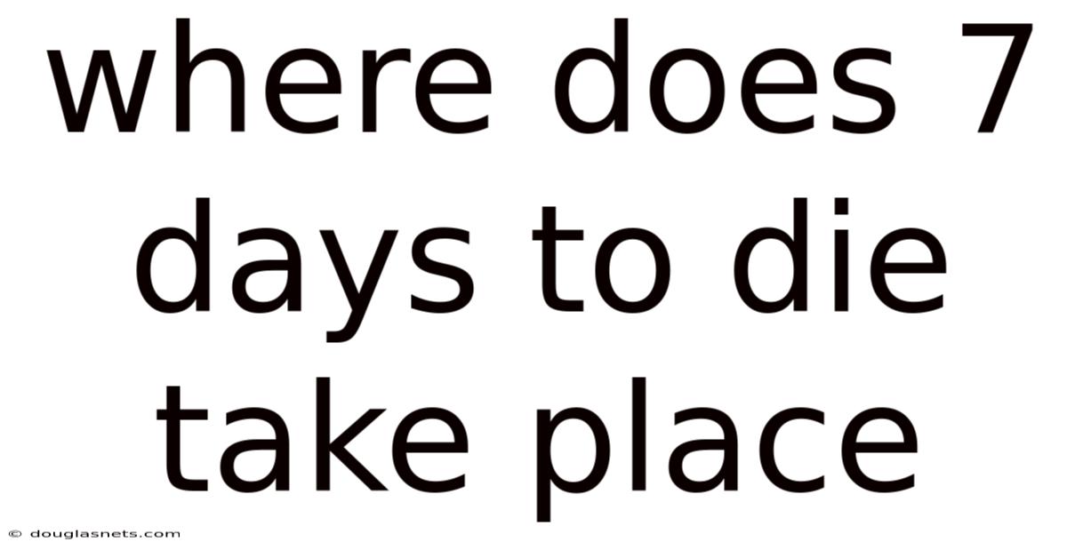 Where Does 7 Days To Die Take Place