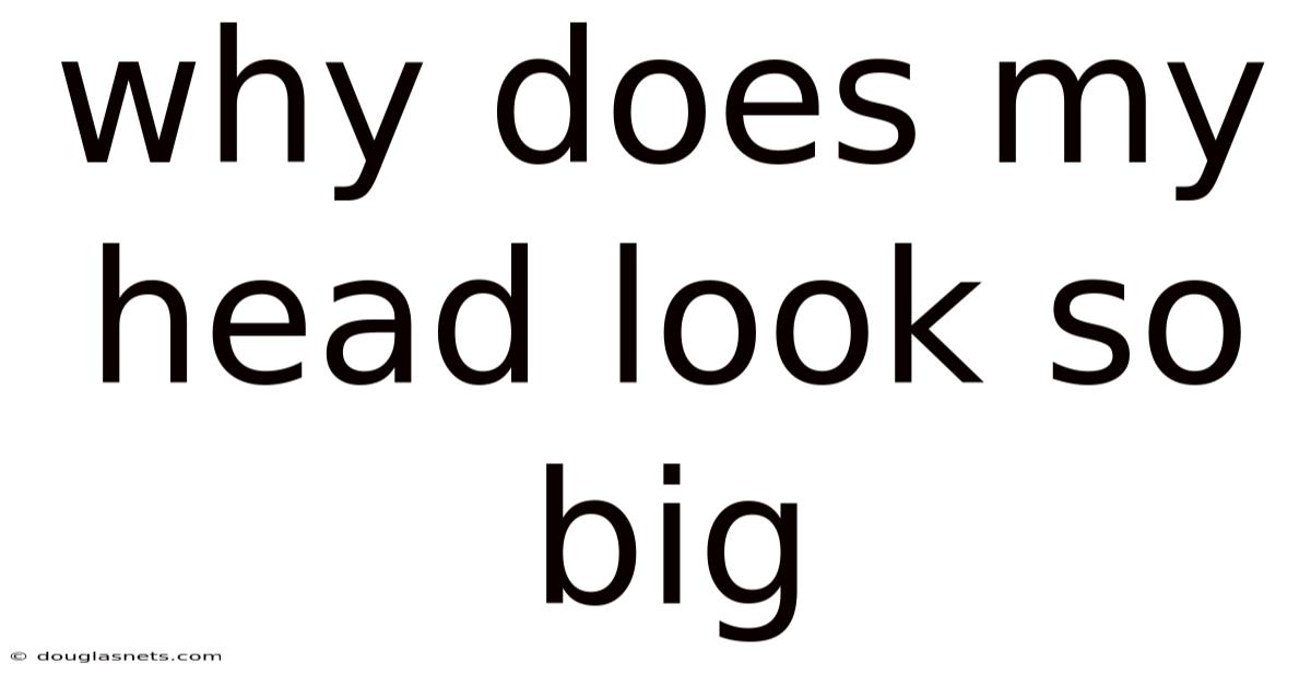 Why Does My Head Look So Big